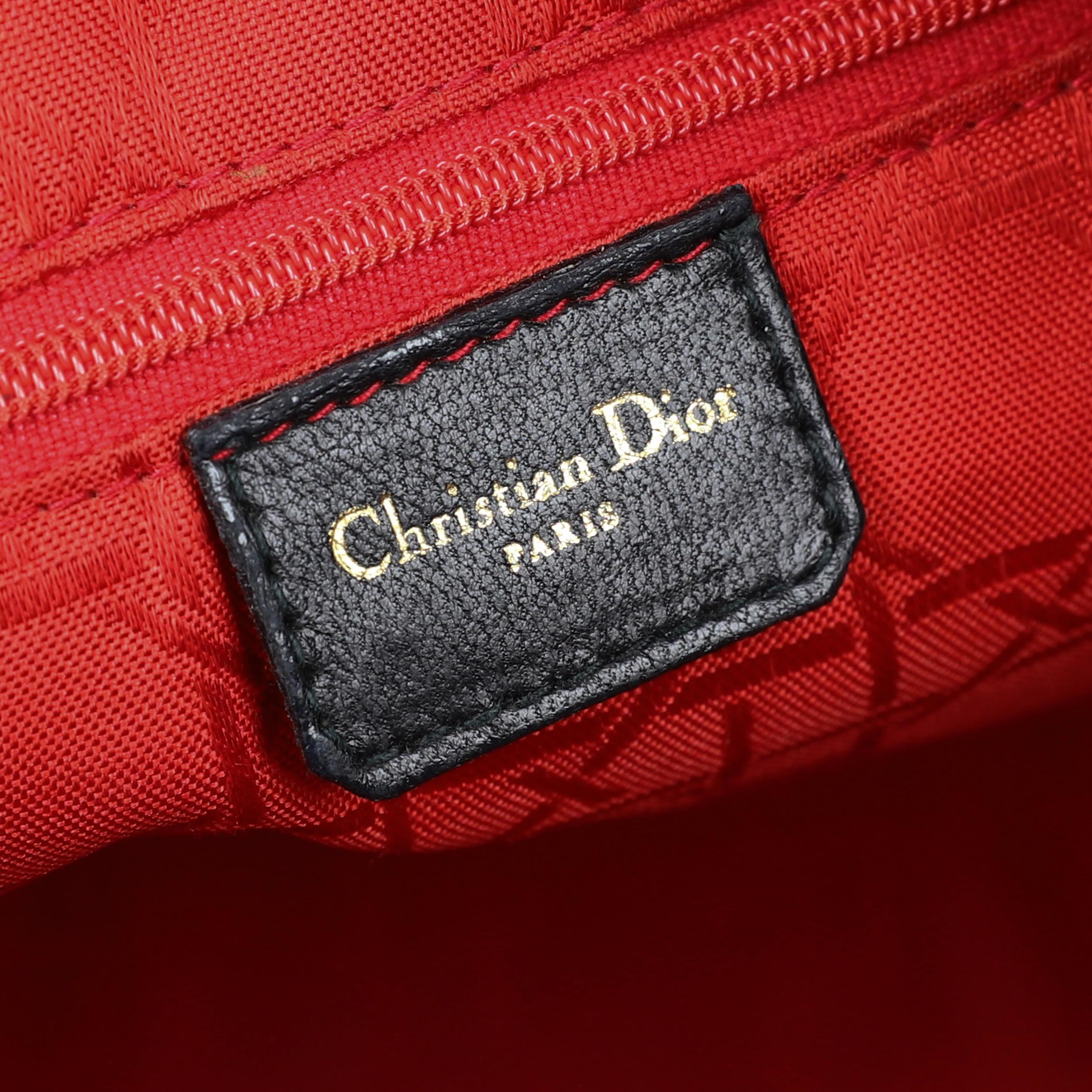 Lady Dior Leather handbag For Sale 2