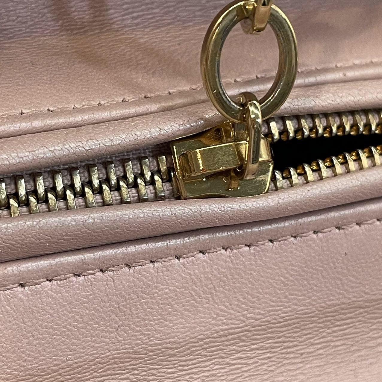 Lady Dior Medium Handbag Pearlescent Pink Cannage Leather Gold Hardware 12