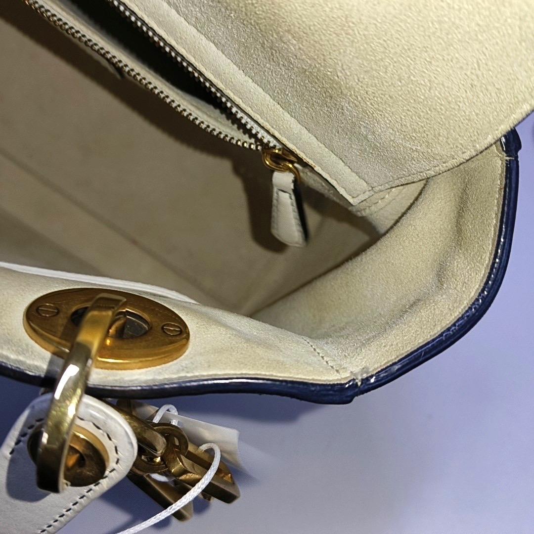 Lady Dior Medium Love White Calfskin Leather with Gold-tone Hardware 11