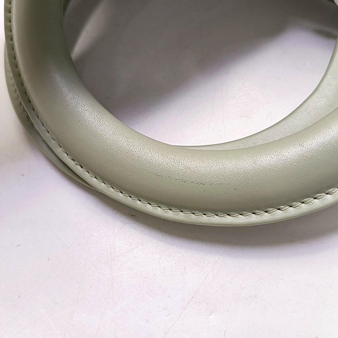 Lady Dior Medium Mint Green Lambskin Leather Silver Hardware For Sale 5