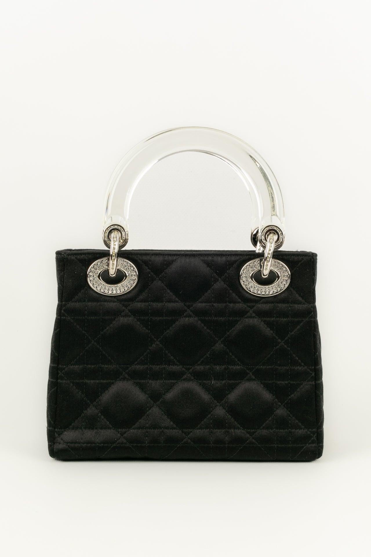Lady Dior Mini Black Bag Spring/Summer Collection 2002 In Excellent Condition In SAINT-OUEN-SUR-SEINE, FR