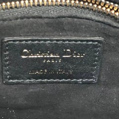 Lady Dior Mini Black Calfskin Leather with Multicolor Crystals Gold Hardware