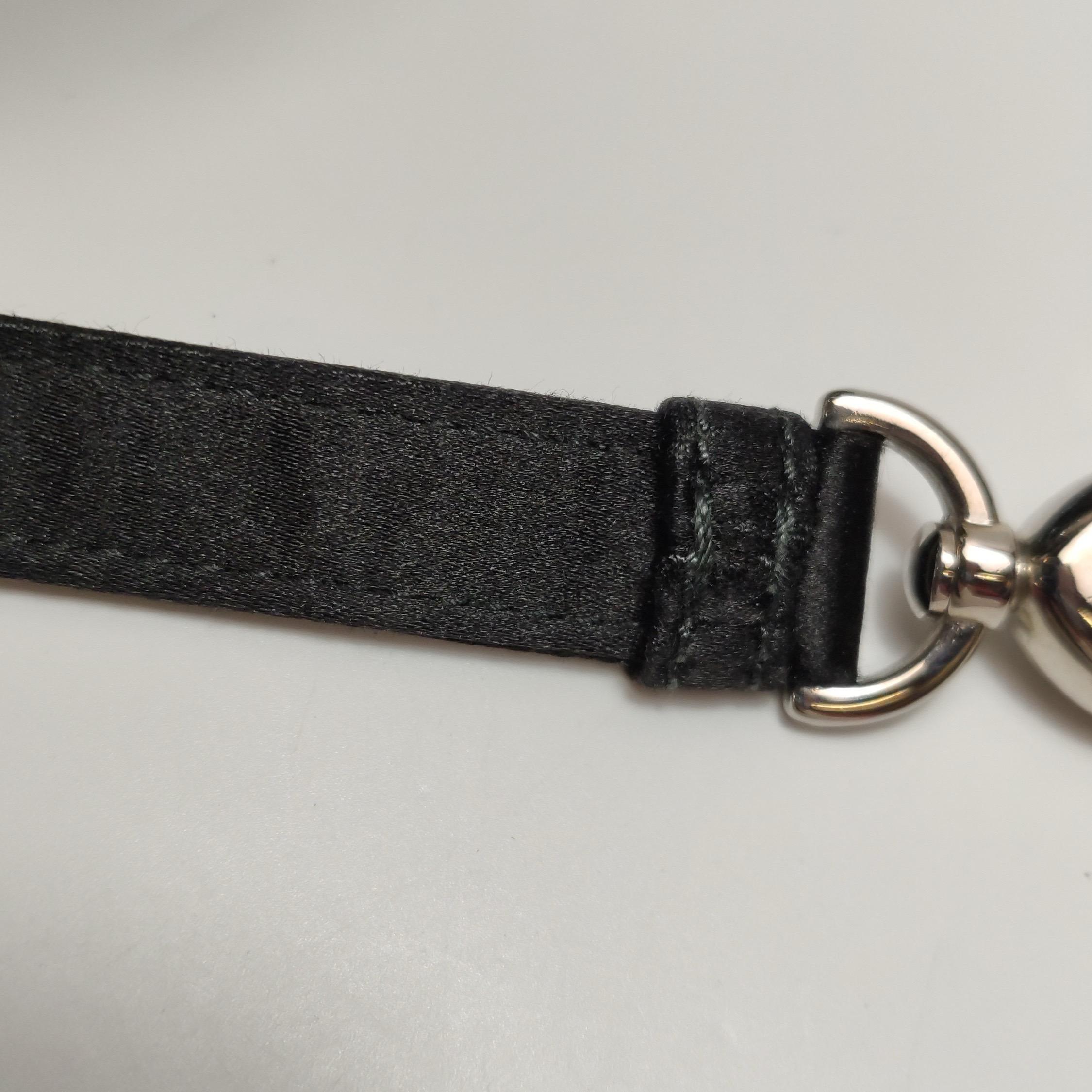 Lady Dior Mini Black Silk with Crystals Silver Hardware 8