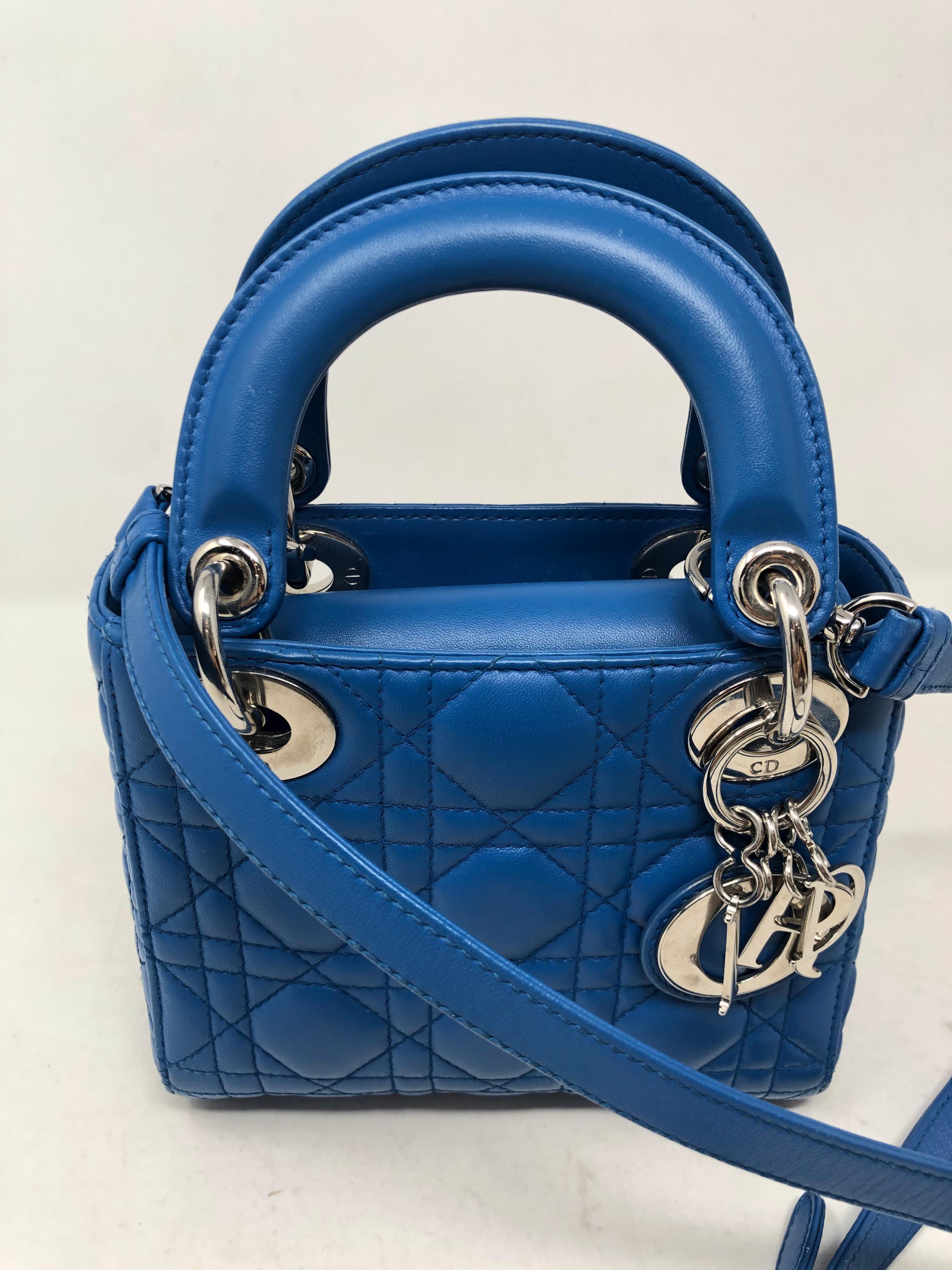 dior blue crossbody bag