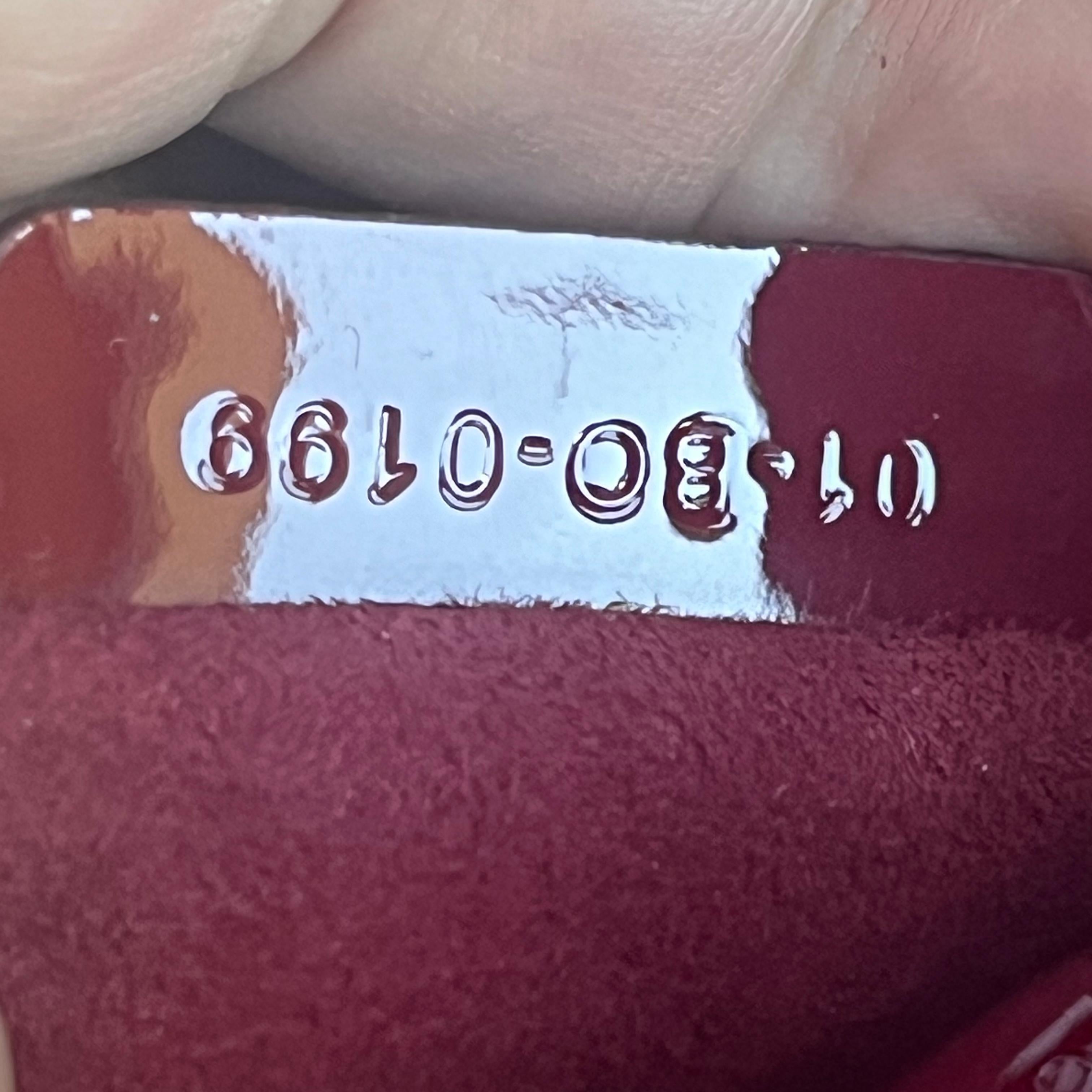 Lady Dior Mini rosso borgogna in pelle verniciata con cinturino a catena d'oro 2019 Interno in pelle scamosciata in vendita 14