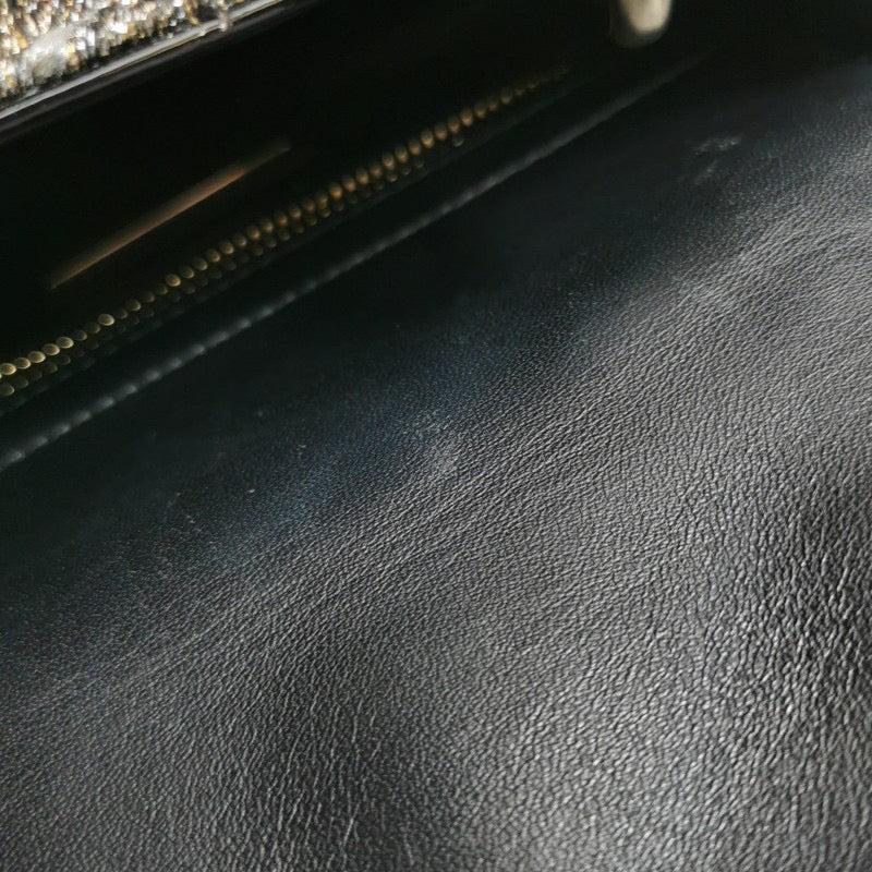 Lady Dior Mini Christimas 2011 Limited Edition Schwarzer Tweed und Sternenkette 6