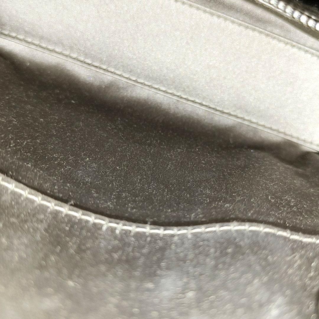Lady Dior Mini Grey Silk with Crystals Silver Hardware For Sale 5