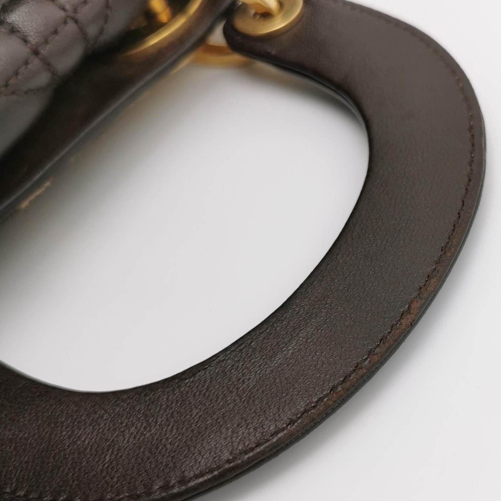 Lady Dior Mini Handbag Pony-style Calfskin Leather Leopard Print 7
