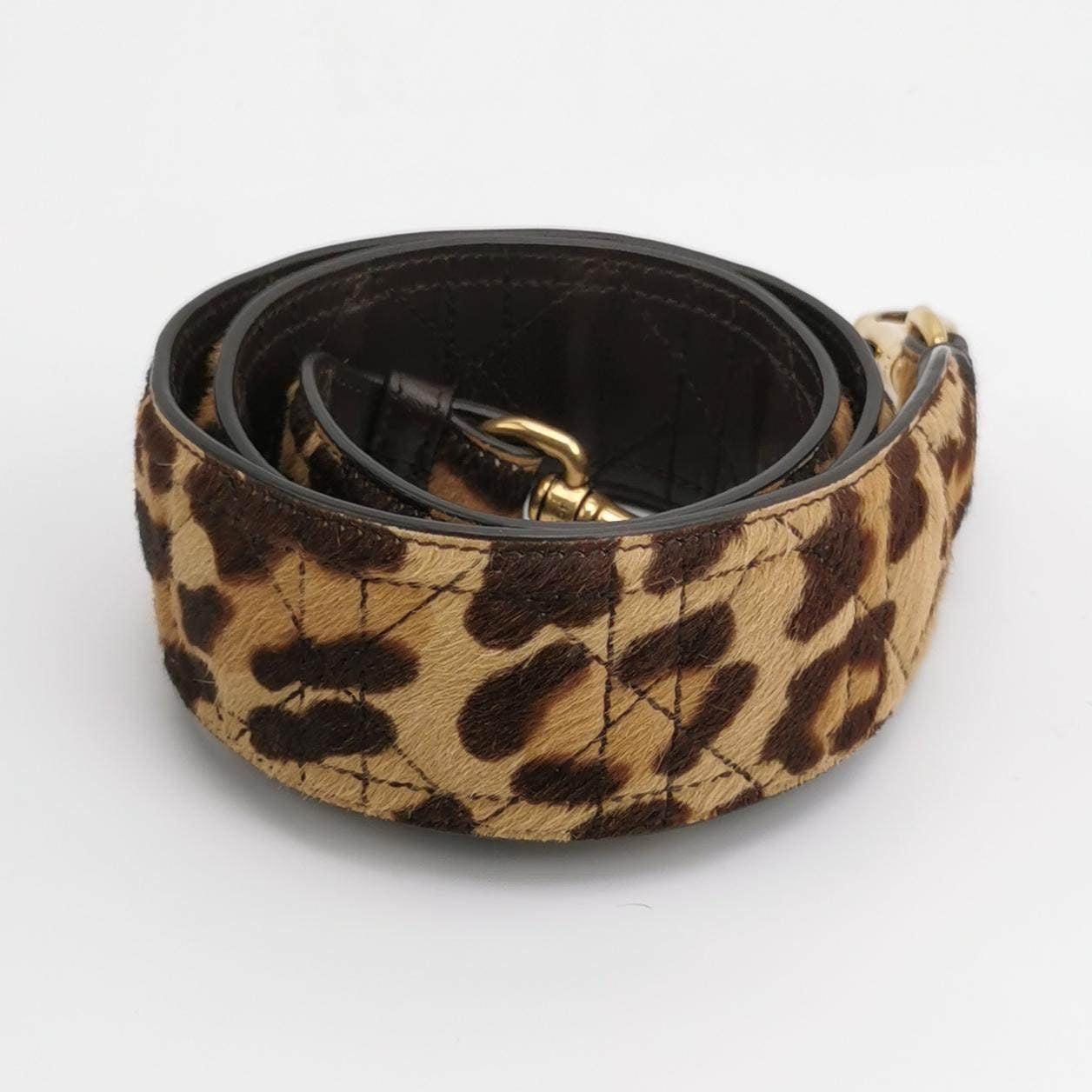 Lady Dior Mini Handbag Pony-style Calfskin Leather Leopard Print 13
