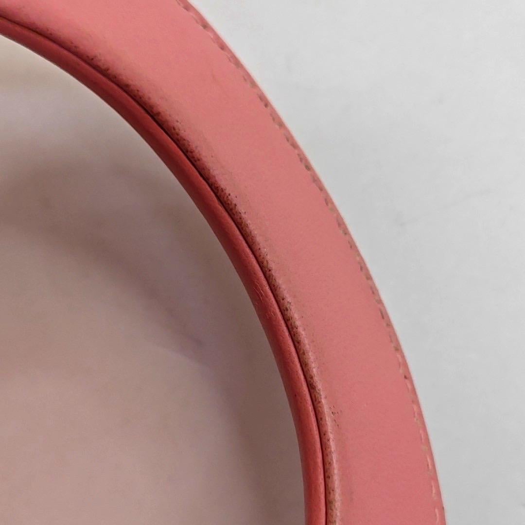 Lady Dior Mini Lipstick Pink Lambskin Leather Gold Hardware Chain Strap For Sale 6