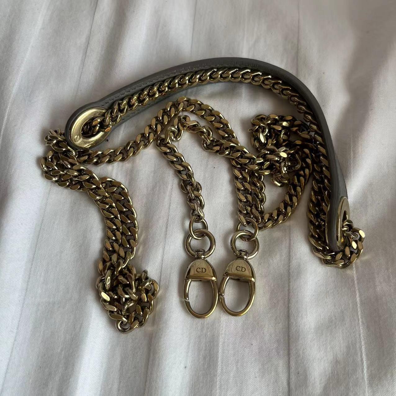 Lady Dior Mini Metallic Kalbsleder Perlen und Spiegel Gold Hardware 2020 im Angebot 13