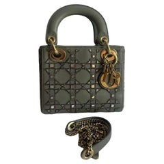 Lady Dior Mini cuir de veau métallisé Perles et miroirs Quincaillerie dorée 2020