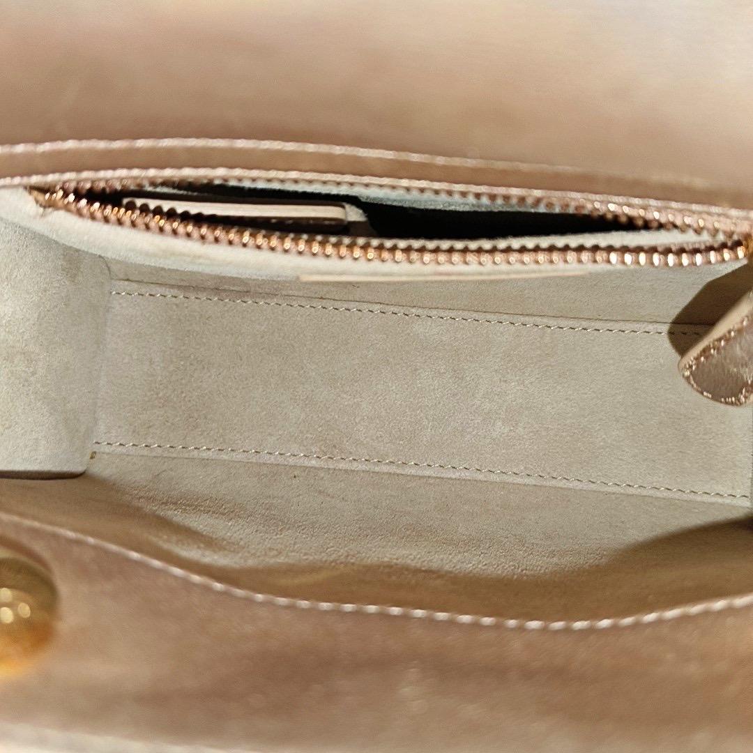 Lady Dior Mini Pink Irediscent and Metallic Cannage Lambskin Handbag For Sale 11