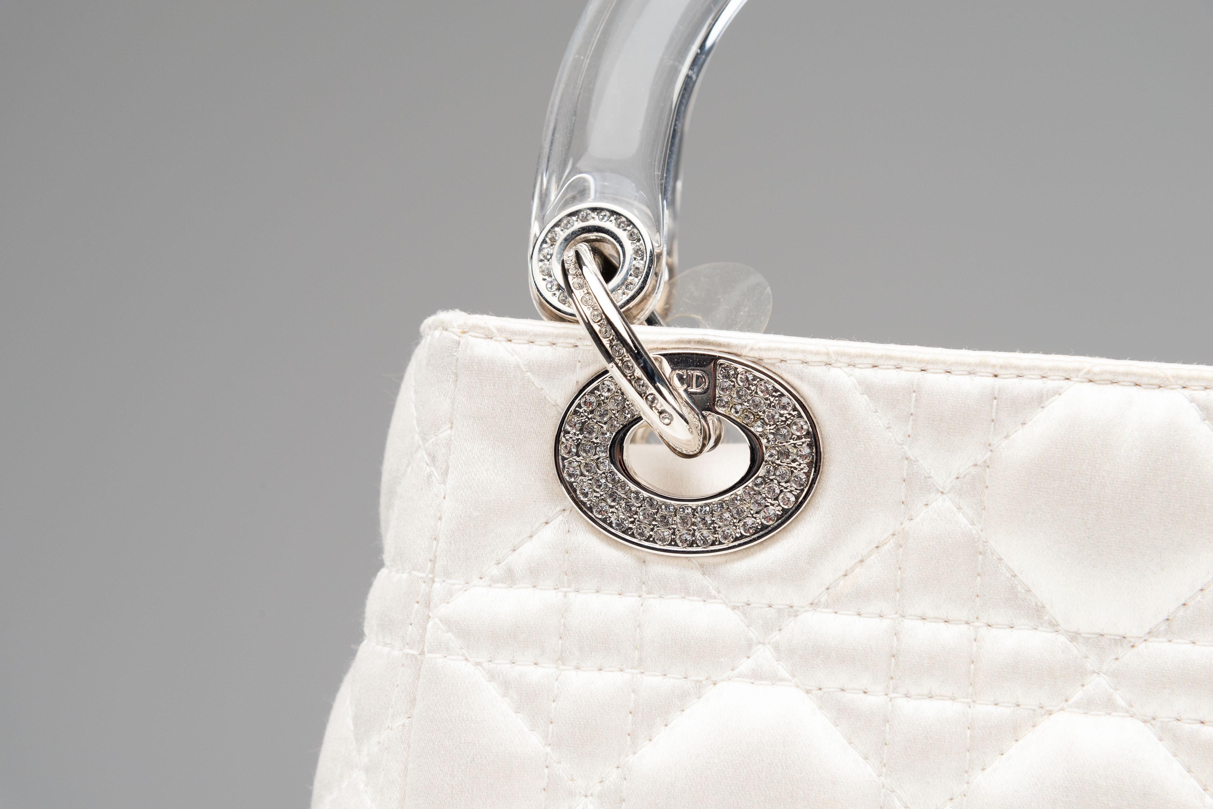 Lady Dior Mini Satin Bag with Crystals RARE 2