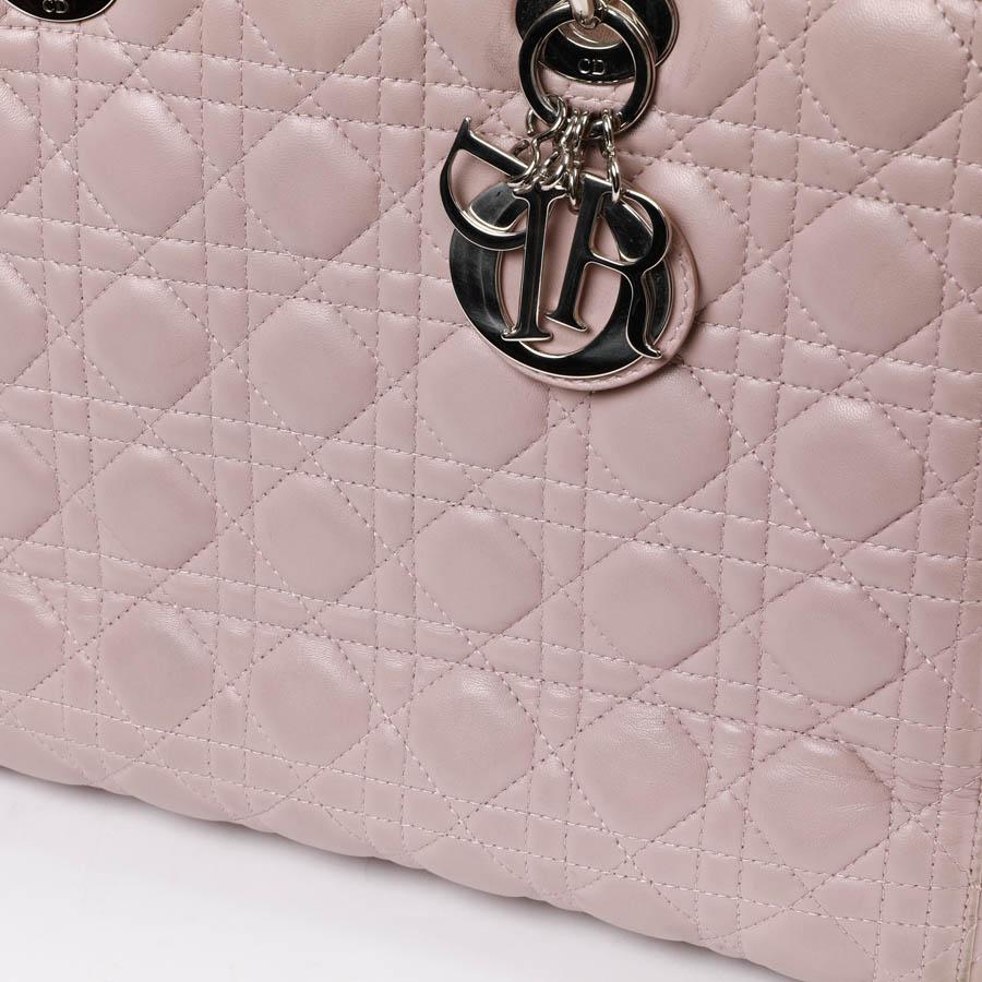 Lady Dior Quilted Purple Leather Bag 2