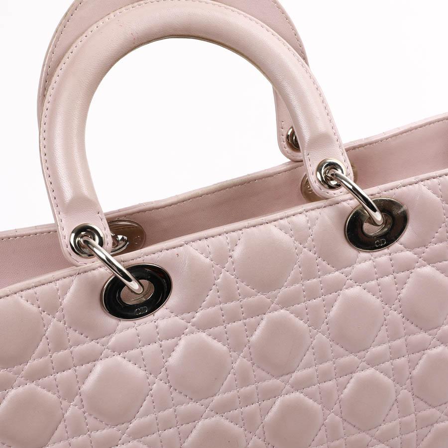 Lady Dior Quilted Purple Leather Bag 3