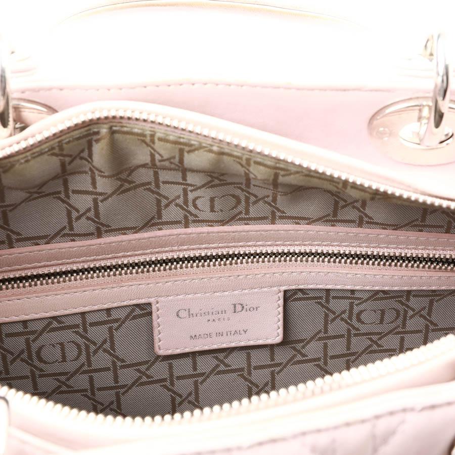 Lady Dior Quilted Purple Leather Bag 5