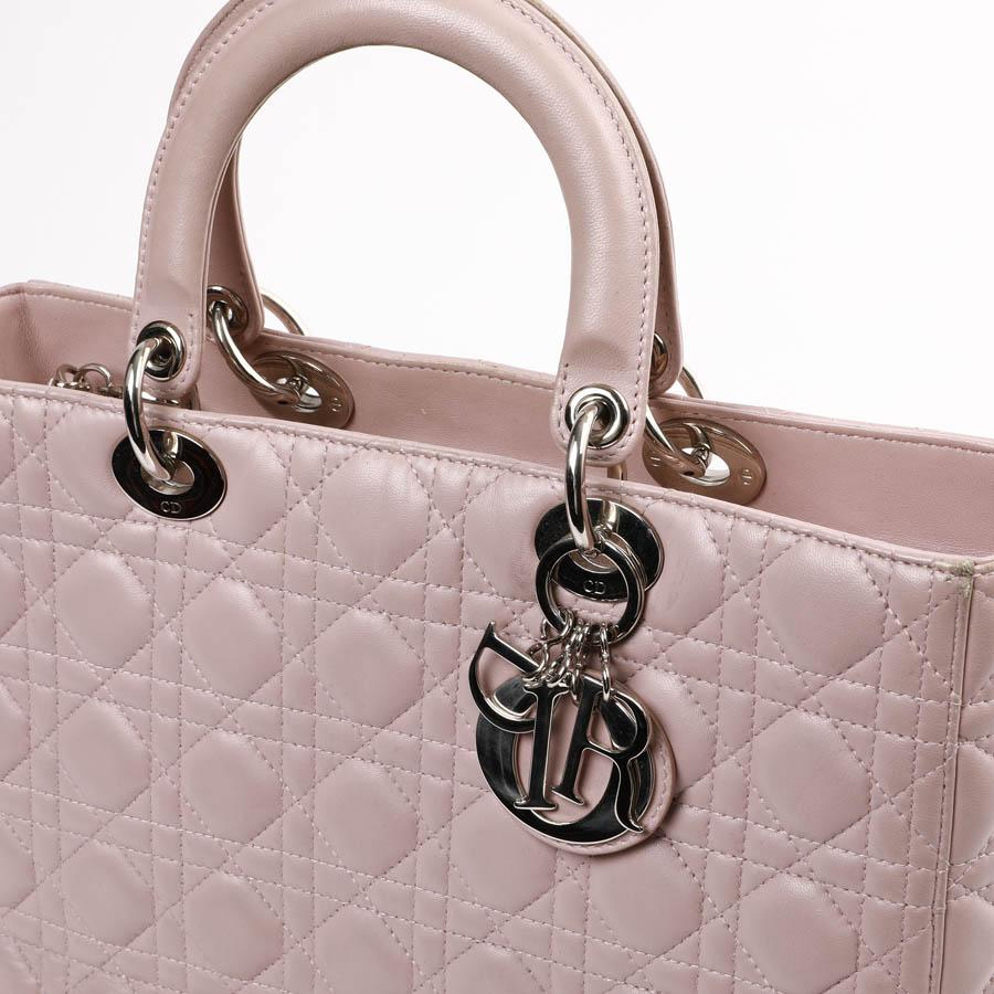 Women's Lady Dior Quilted Purple Leather Bag