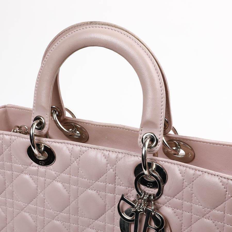 Lady Dior Quilted Purple Leather Bag 1