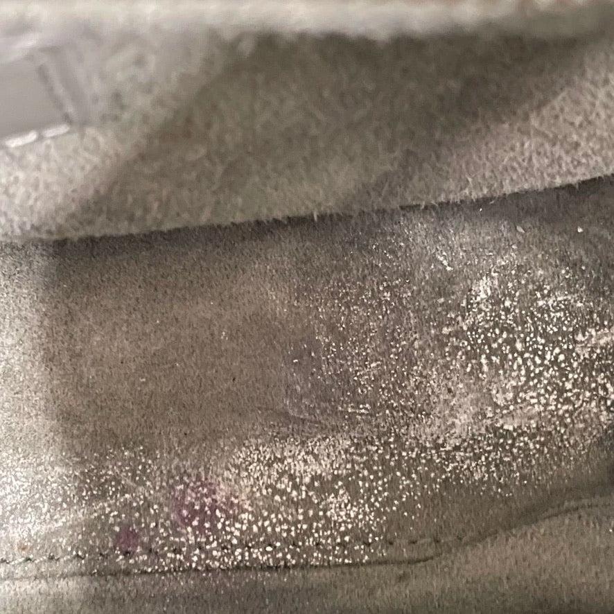 Lady Dior Small Grey Patent Leather with Strap For Sale 4
