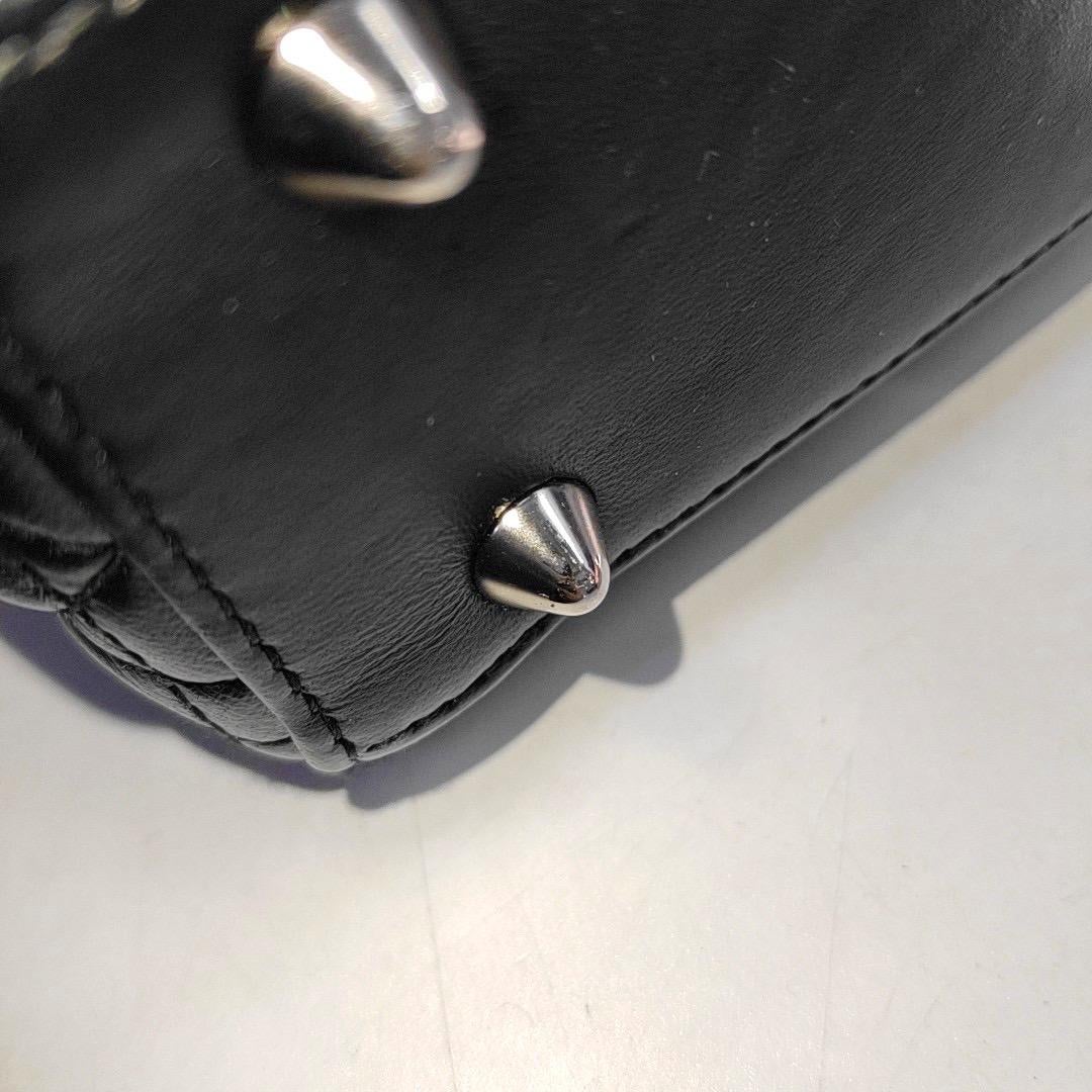 Lady Dior Small My Abcdior Black Lambskin Leather Silver Hardware 6