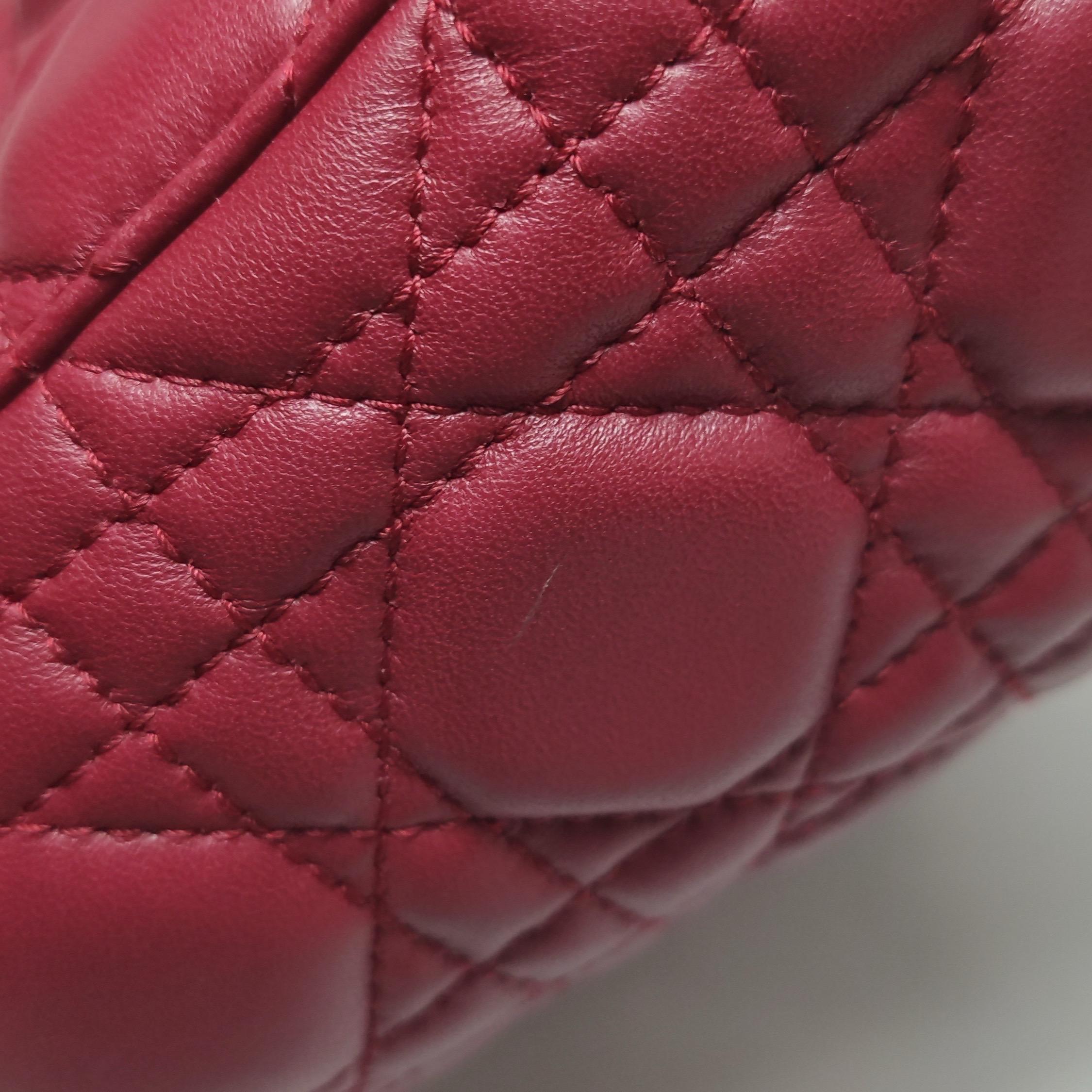 Lady Dior Petit My Abcdior Bourgogne Lambskin Cannage Cuir Or Hardware 2017 en vente 14