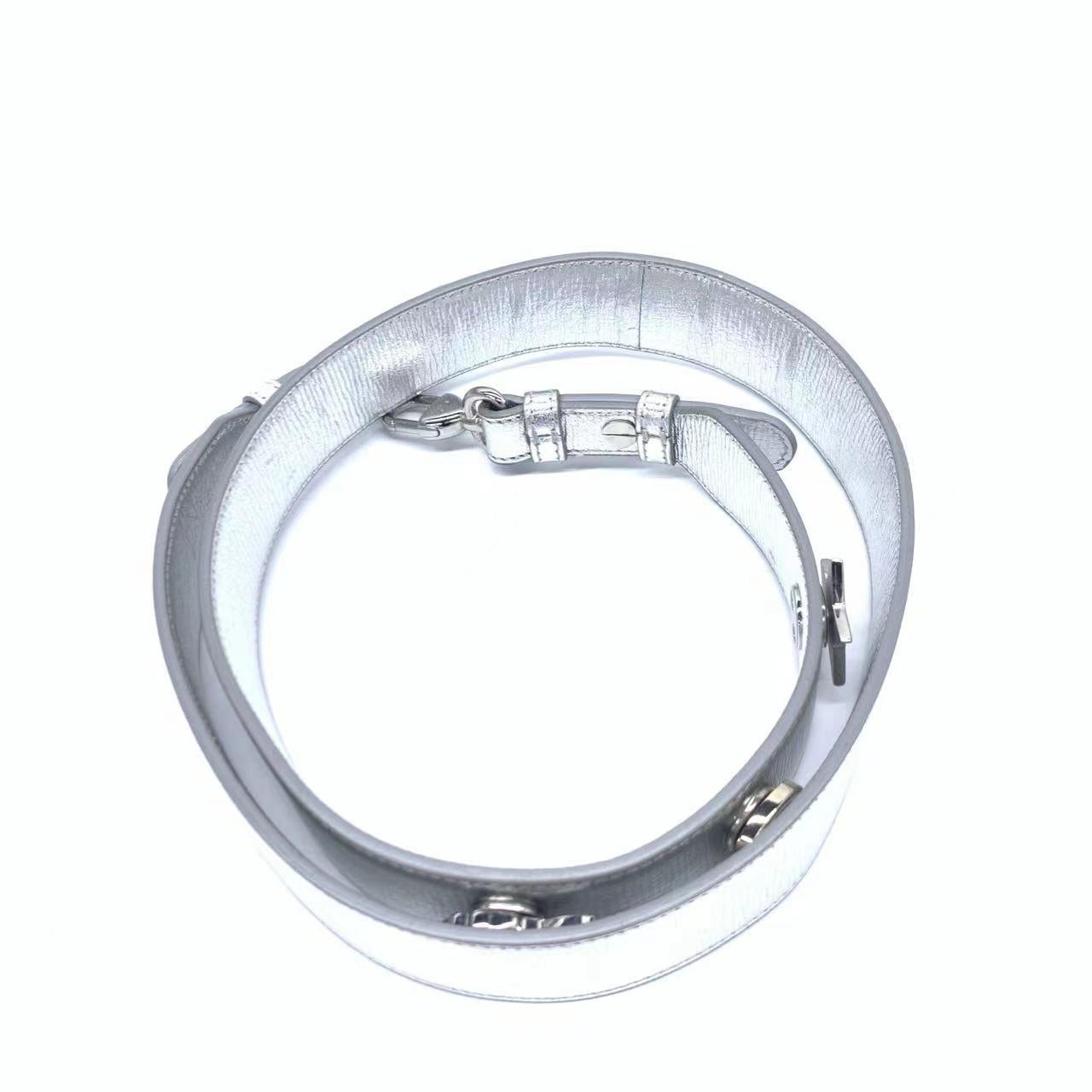 Lady Dior Small My Abcdior Cannage Leather Silver with Strap 3