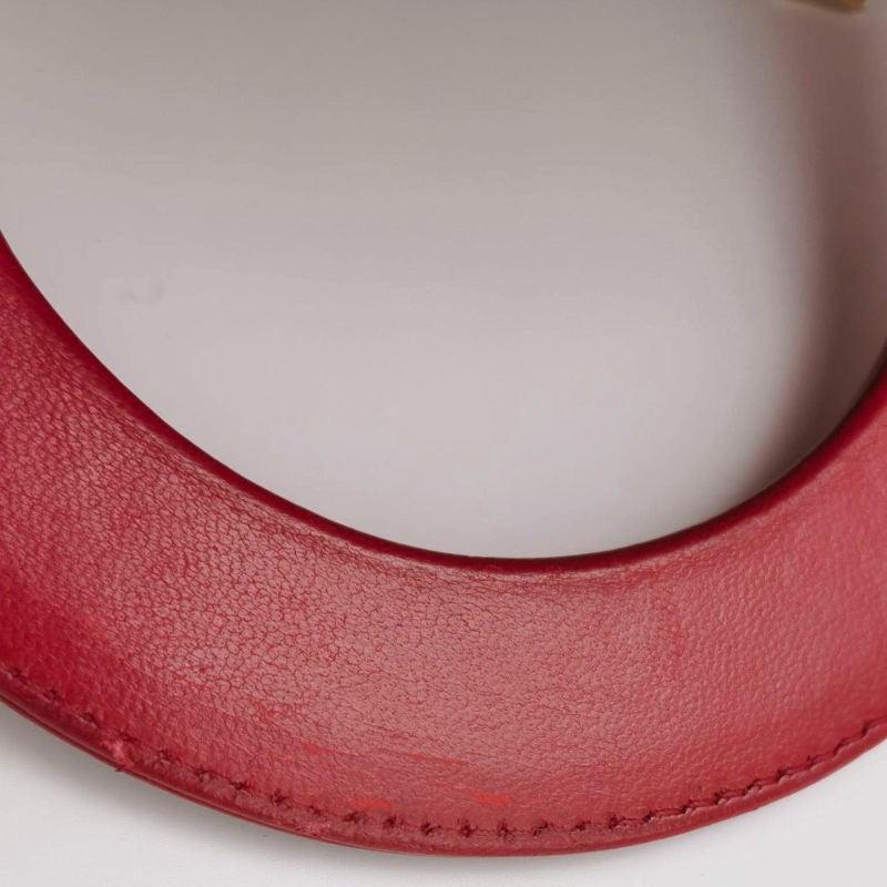 Lady Dior Small My Abcdior Red Lambskin Cannage Leather Gold Hardware 5