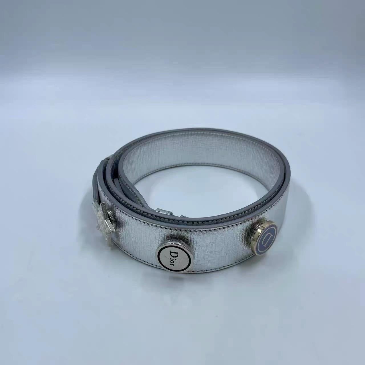 Lady Dior Small My Abcdior Argento in pelle d'agnello 2016 in vendita 15