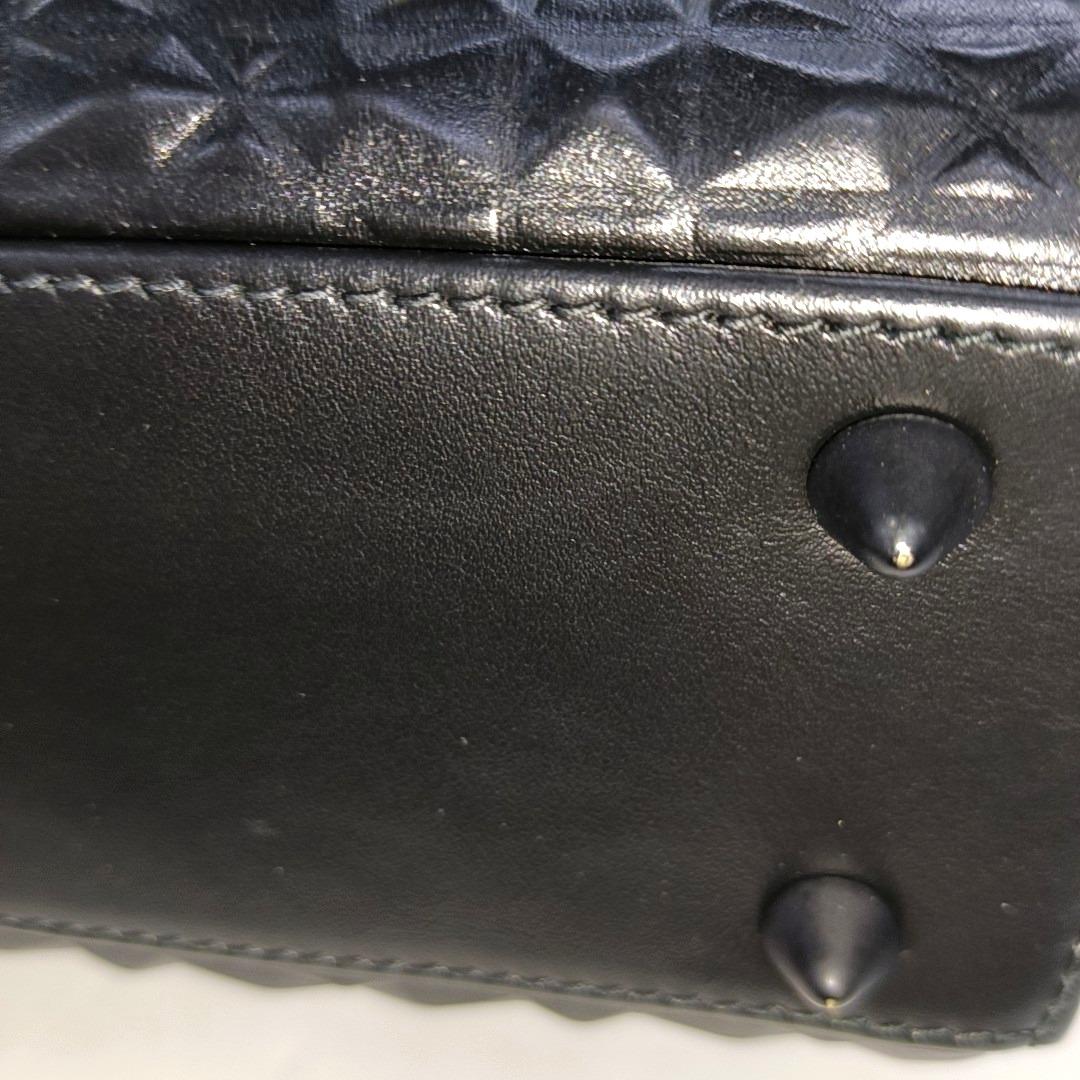 Lady Dior Small My Abcdior So Black Diamond Motif Caflskin Leather 9