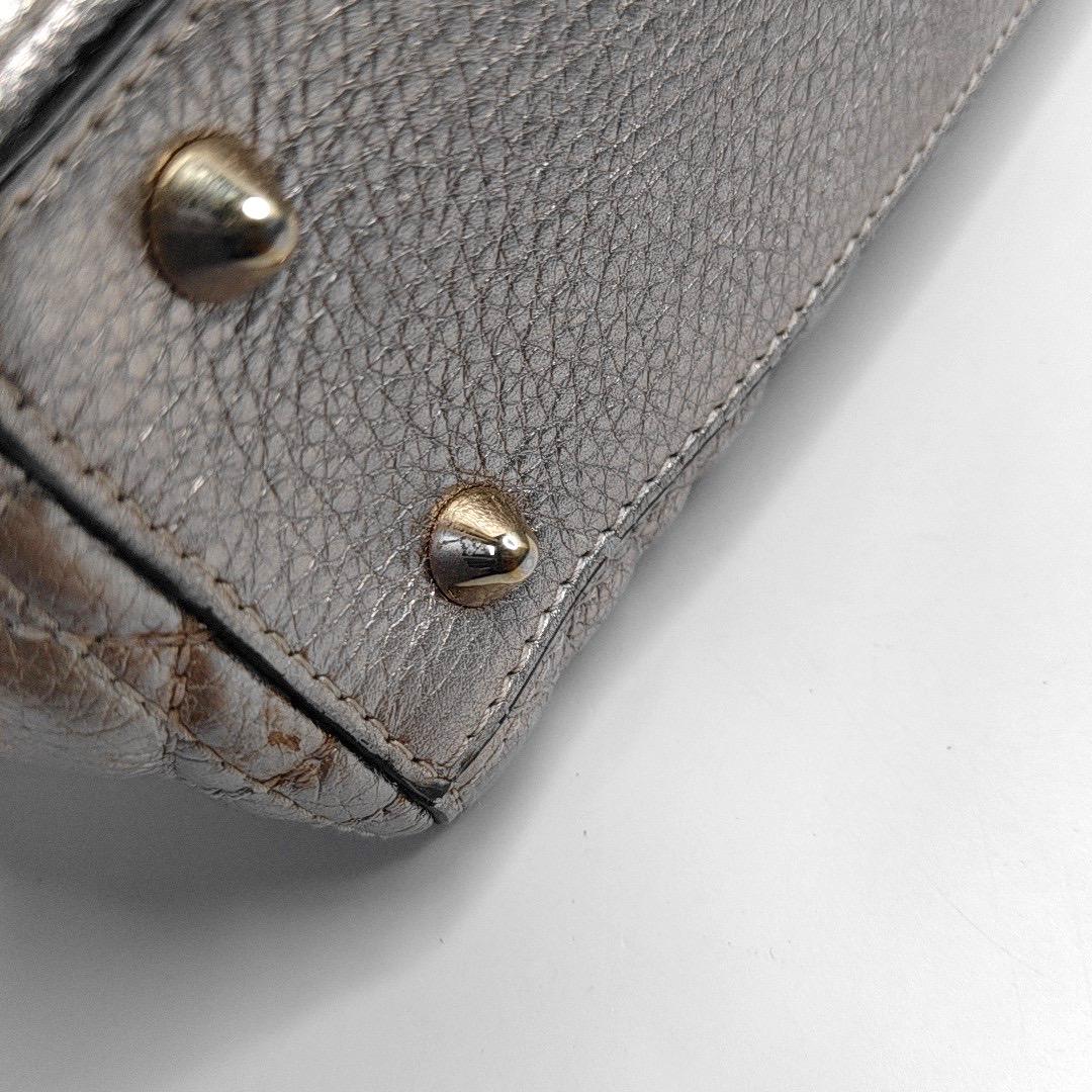 Lady Dior Small Supple Calfskin Leather Gold Cannage Handbag with Strap For Sale 6