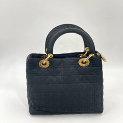 Lady Dior Vintage Medium avec quincaillerie de couleur or jaune