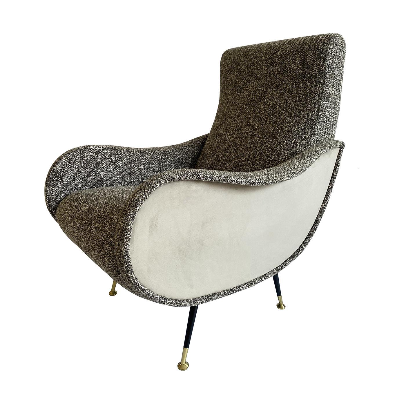 Lady Double Melange Armchair  In New Condition For Sale In Milan, IT