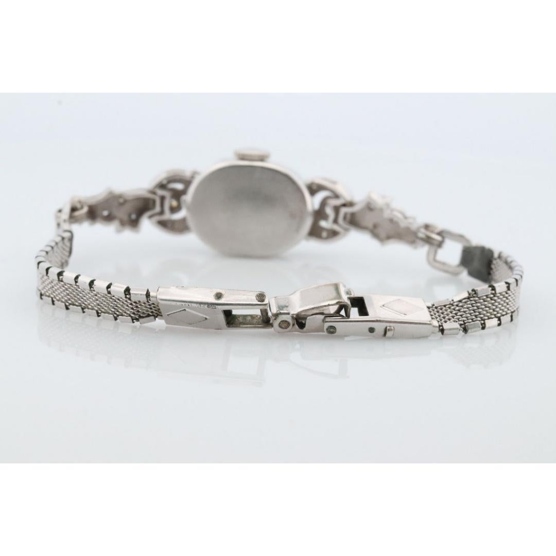Lady Elgin Uhr. Lord Elgin Handgefertigte Damenarmbanduhr aus Platin und Diamanten. im Zustand „Gut“ in Port Charlotte, FL