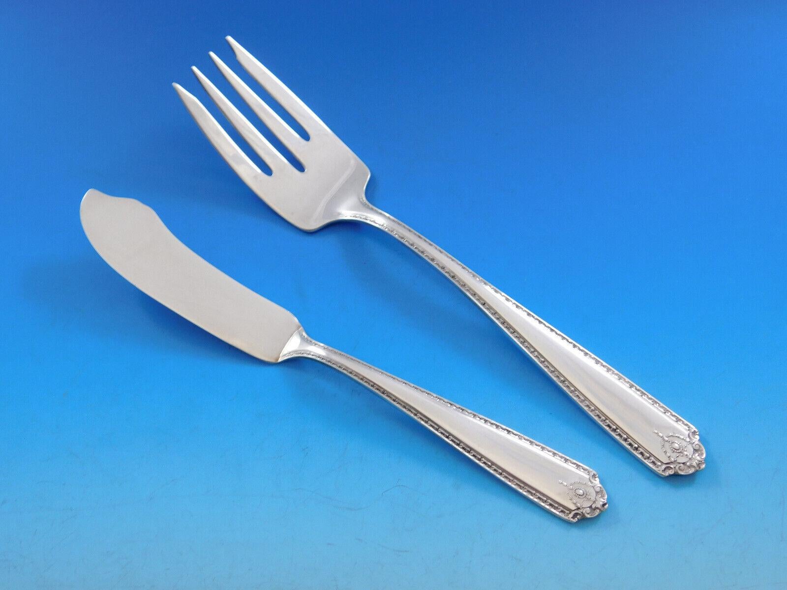 20th Century Lady Hilton by Westmorland Sterling Silver Flatware Set for 6 Service 28 Pieces For Sale