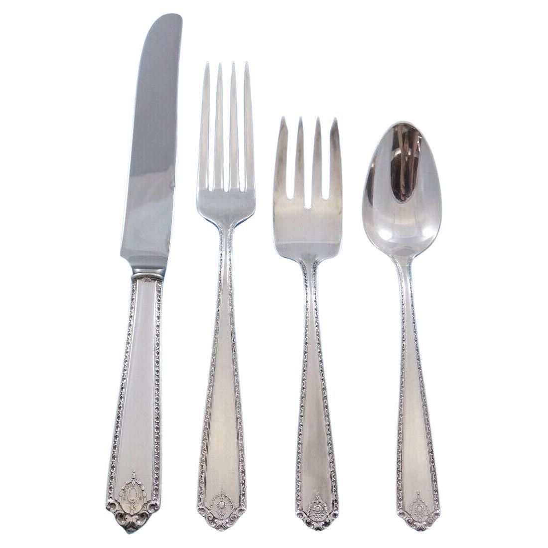 Lady Hilton by Westmorland Sterling Silver Flatware Set for 6 Service 28 Pieces For Sale