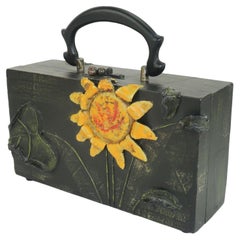 Lady London Papier Mache Sunflower Box Handbag, 1970