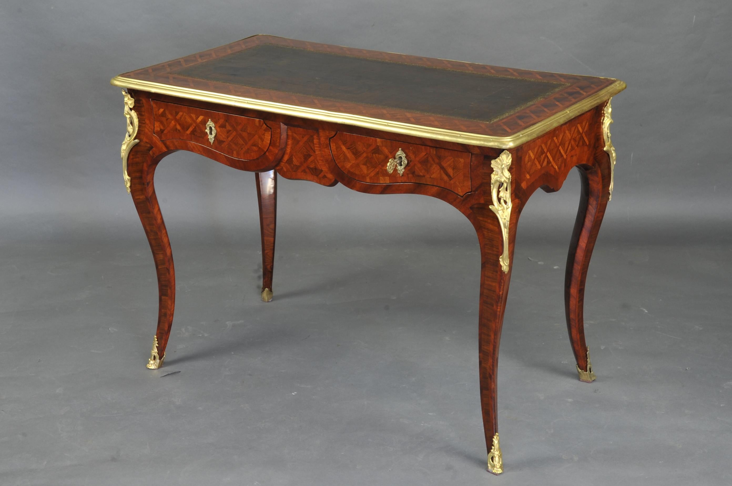 Lady Louis XV Desk in Violet Wood Marquetry In Good Condition In BARSAC, FR