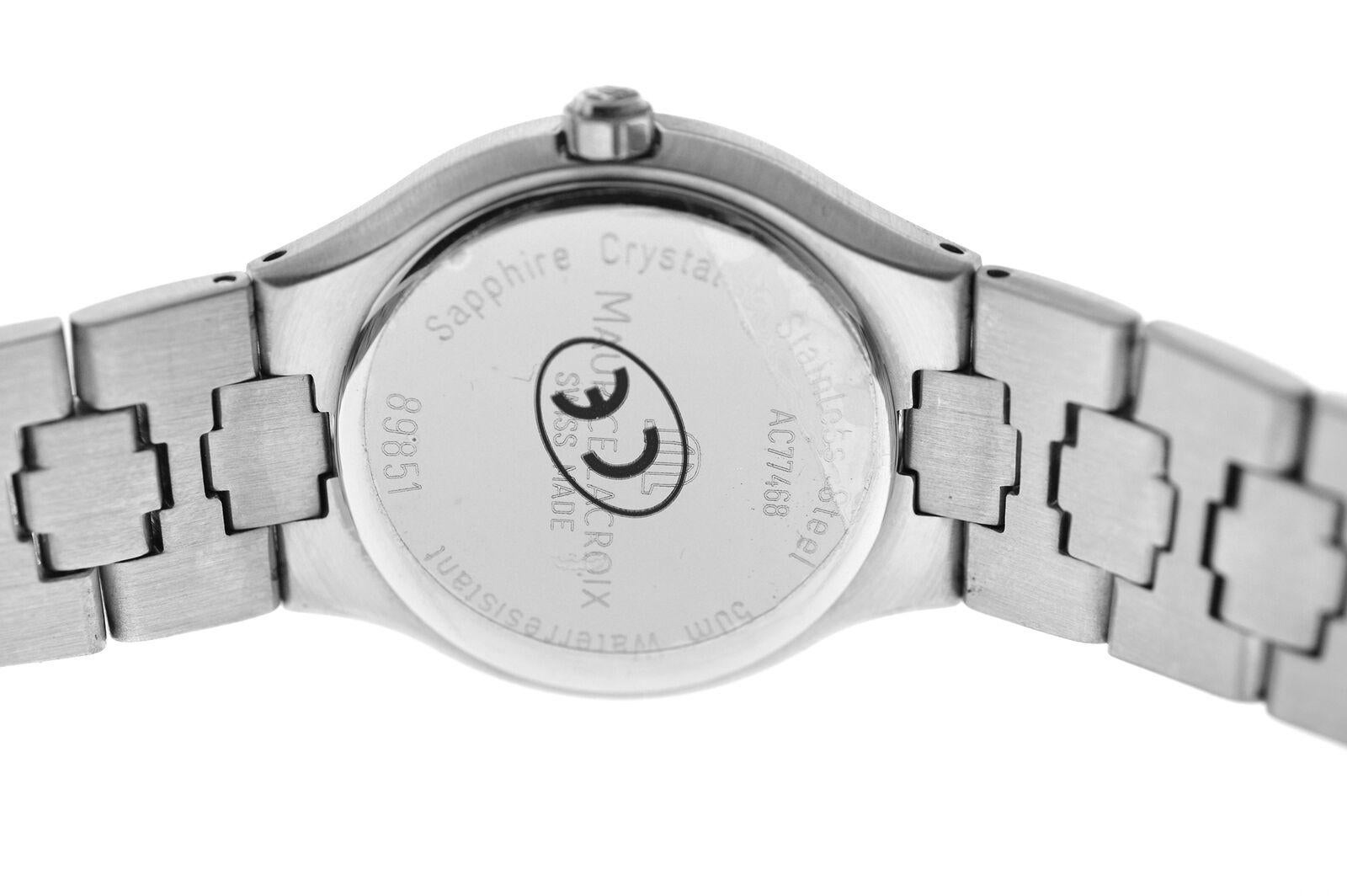 Lady Maurice Lacroix SA1013-SS002-320 Steel Date Quartz Watch For Sale 1