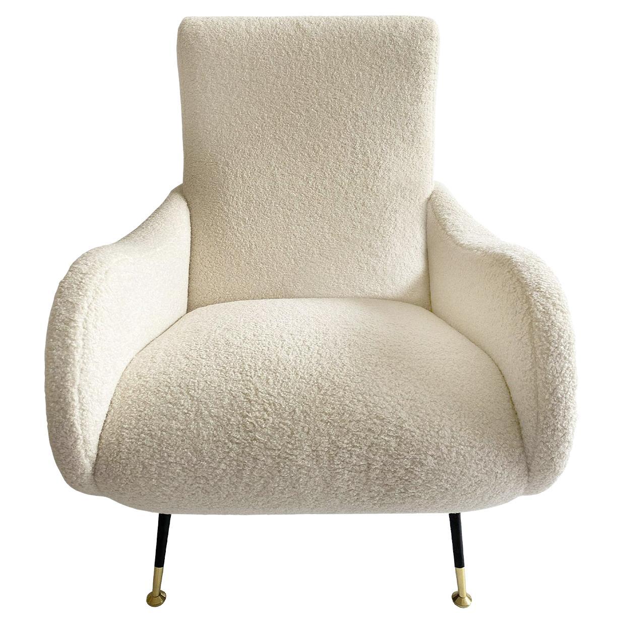 Lady Mountain Beige Armchair For Sale