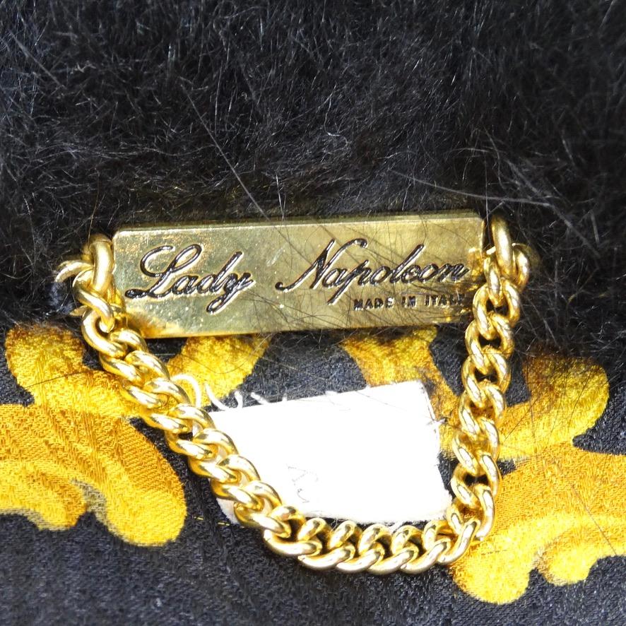 Lady Napoleon Black Fur Poncho Jacket For Sale 8