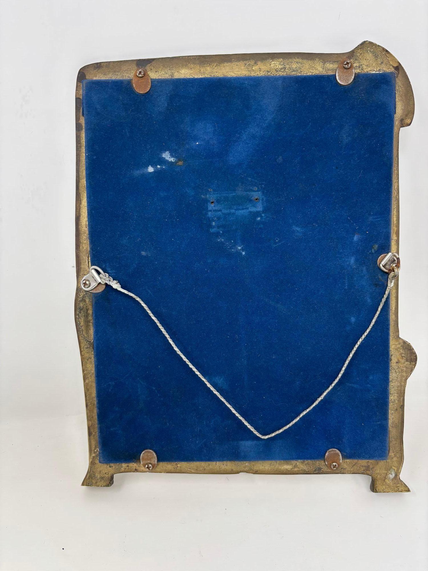 Lady of the Lake Antique Art Nouveau Bronze Mirror Circa 1930 en vente 6