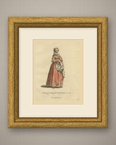 Lady of the Lower Palatinate in Red Gown and Ruff, Costume of 1643, 1757