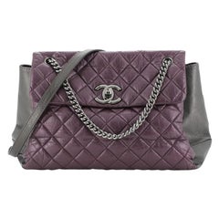 Lady Pearly Flap Bag Aged Quilted Calfskin Medium