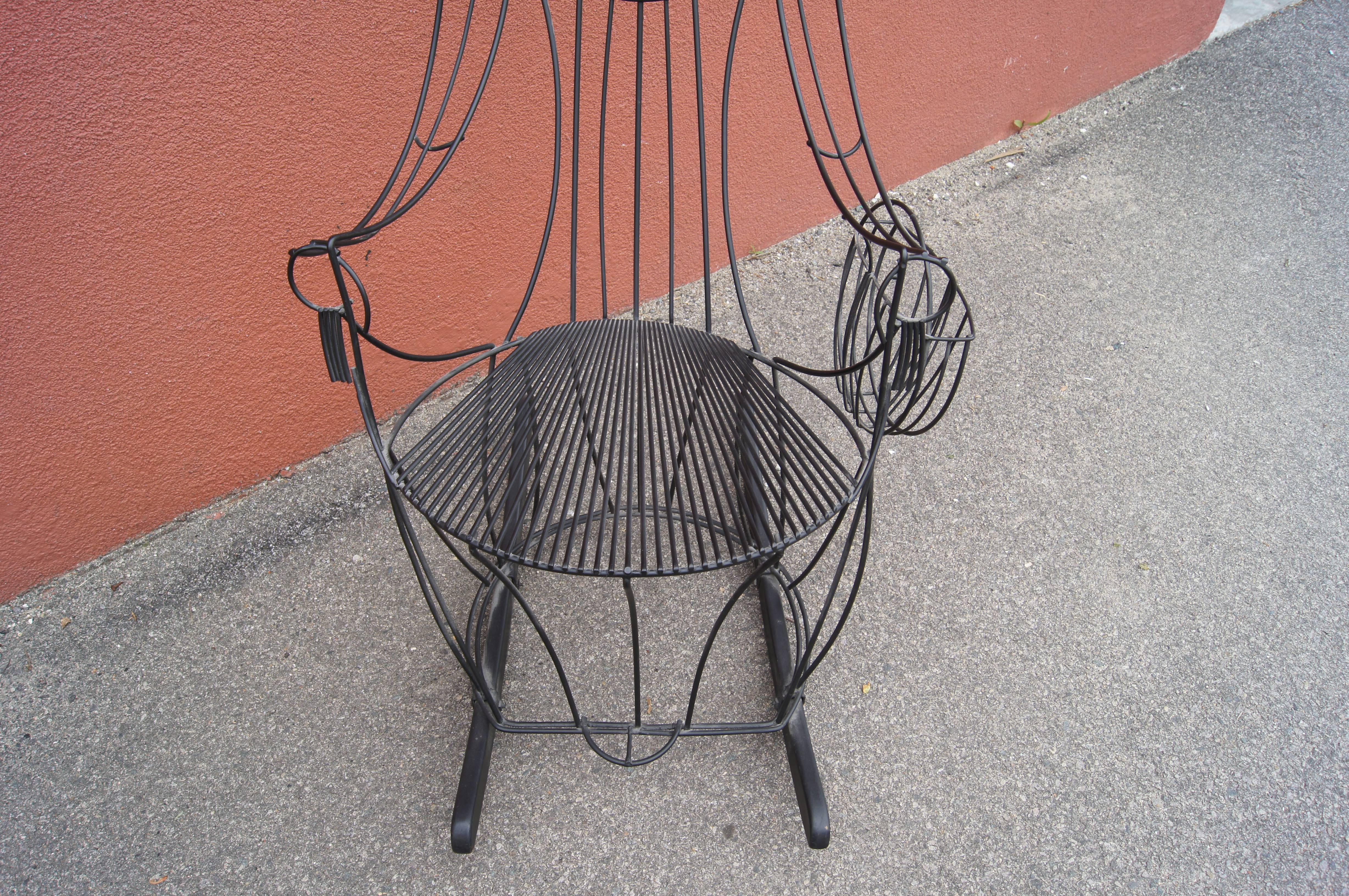 Lady Rocker in Black by John Risley In Excellent Condition In Dorchester, MA