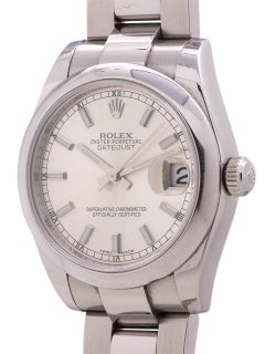 Lady Rolex Datejust Stainless Steel Ref 178240 circa 2015 Box and Papers