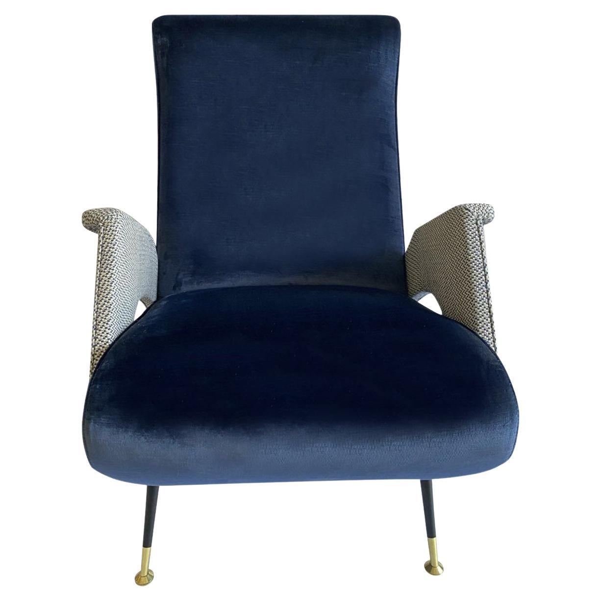 Lady Sorrento Blue Armchair  For Sale