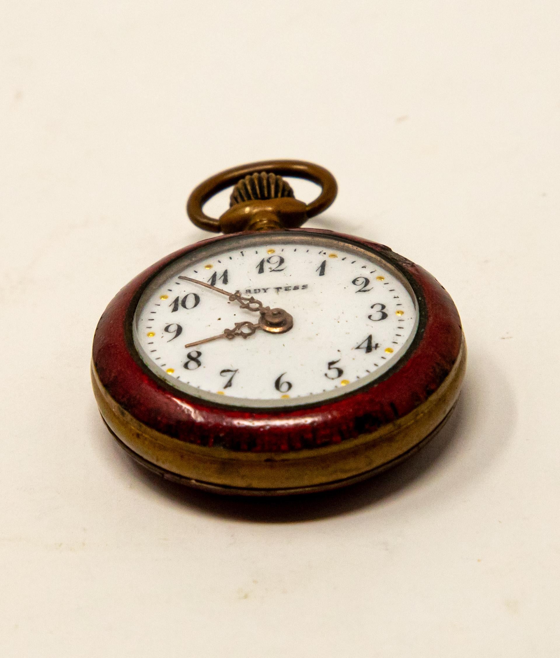 Metalwork Lady Tess Ladies Pocket Watch For Sale