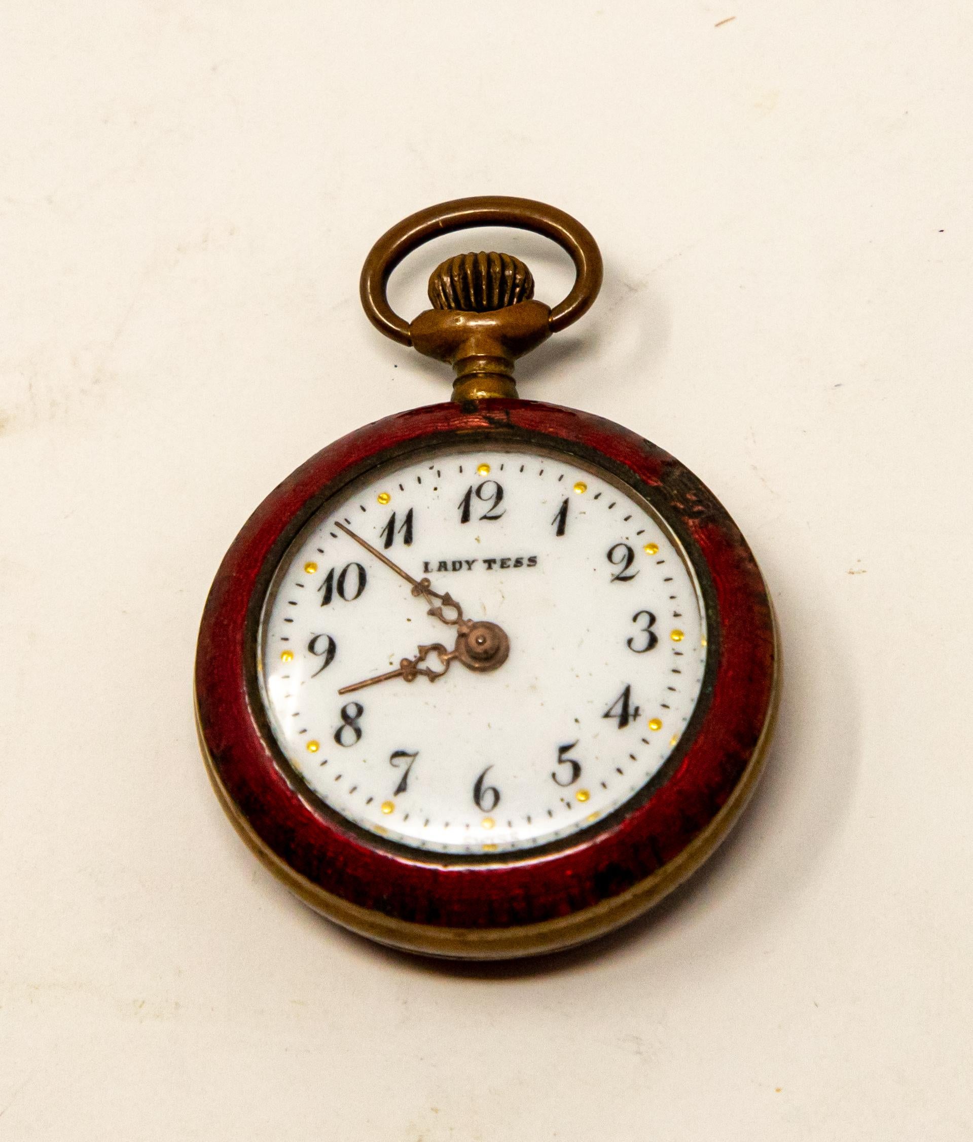 Lady Tess Ladies Pocket Watch In Fair Condition For Sale In Cookeville, TN