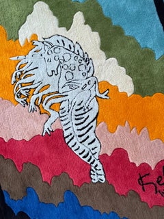 Lady Unicorn Art Rug Tapestry